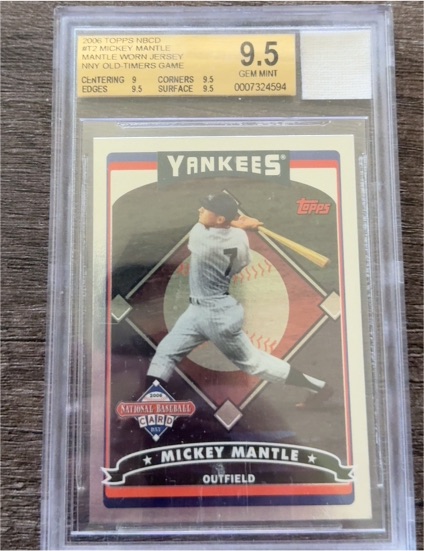 2006 Topps NBCD #7 Mickey Mantle — front