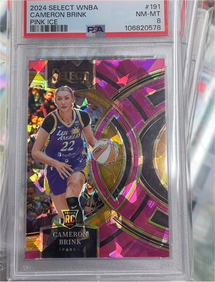 2024 Select WNBA #191 Cameron Brink Pink Ice — front