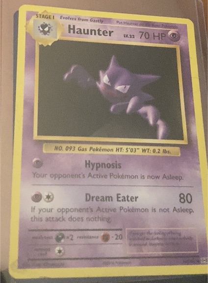 1999 Pokémon #14 Haunter — front