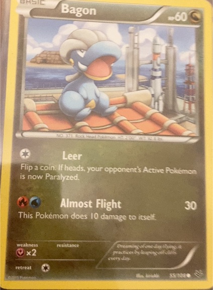 2015 Pokémon #53 Bagon — front
