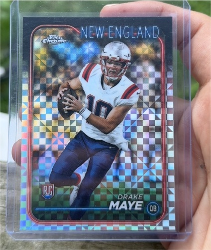 2023 Topps Chrome #RC Drake Maye — front