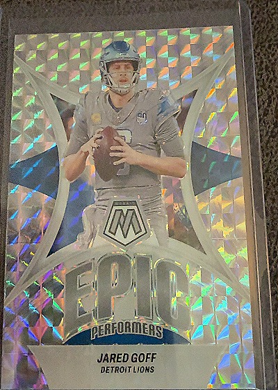 2020 Panini Mosaic EPIC Performers #EP-1 Jared Goff — front