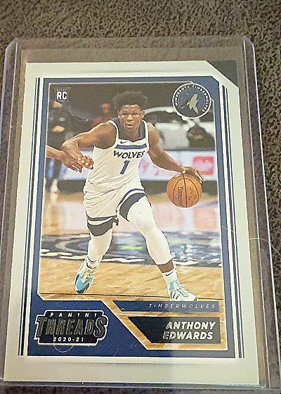2020 Panini Threads #Anthony Edwards — front