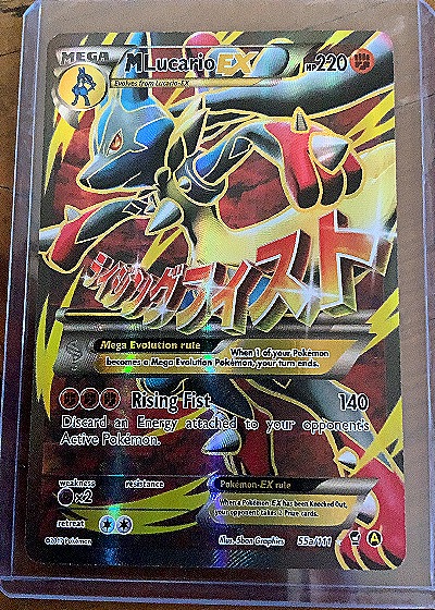 2013 Pokémon Black & White Mega Lucario EX #55 — front