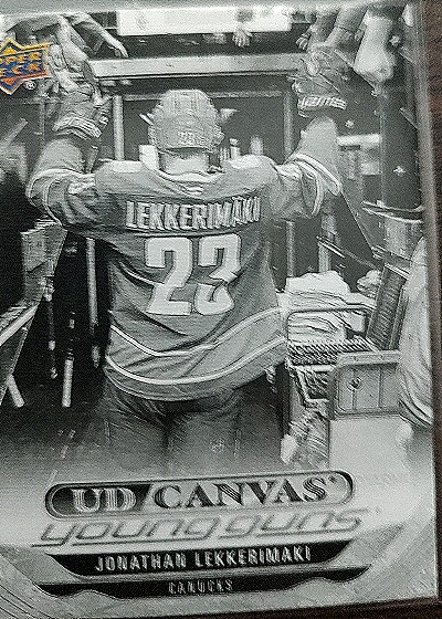 2022-23 Upper Deck Canvas Young Guns #Jonathan Lekkerimaki — front