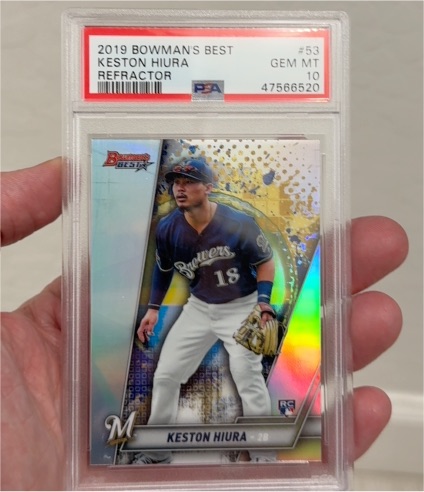 2019 Bowman's Best #53 Keston Hiura Refractor — front