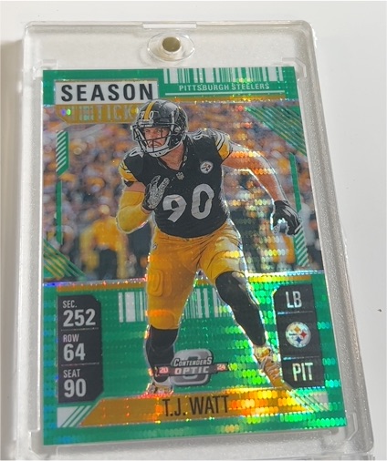 2020 Panini Contenders Optic #252 T.J. Watt — front