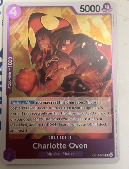 2022 One Piece Card Game OP11-066 Charlotte Oven — front