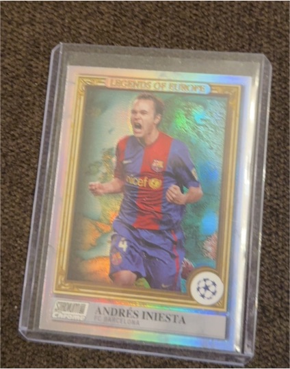 2006 Select Chrome Legends of Europe Andrés Iniesta — front