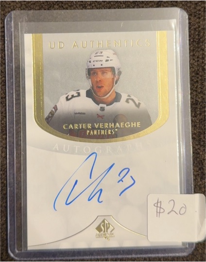 2020 Upper Deck UD Authentics Carter Verhaeghe #UD Authentics — front