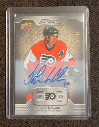 1997 Upper Deck Engrained #07 John LeClair — front