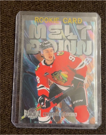 2023 Metal Universe Melt Down Rookie Card Connor Bedard — front
