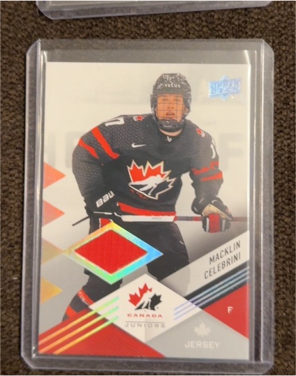 2022 Upper Deck #F Macklin Celebrini — front