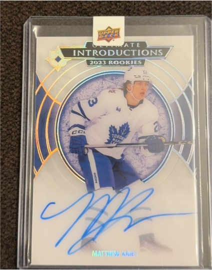2023 Upper Deck Ultimate Introductions #Matthew Knies — front