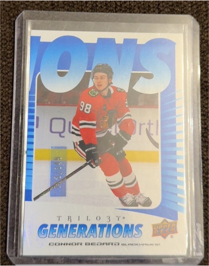 2023 Upper Deck Trilogy Generations #GEN-98 Connor Bedard — front