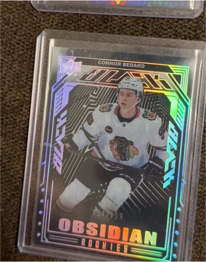 2023 Upper Deck Obsidian Rookies #154 Connor Bedard — front