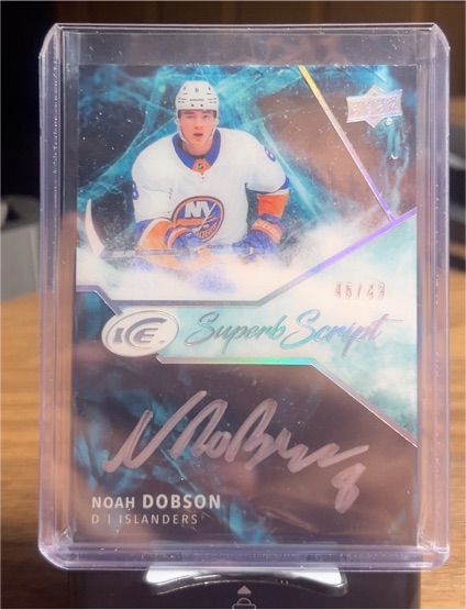2021 Upper Deck Ice Superb Script #46 Noah Dobson — front