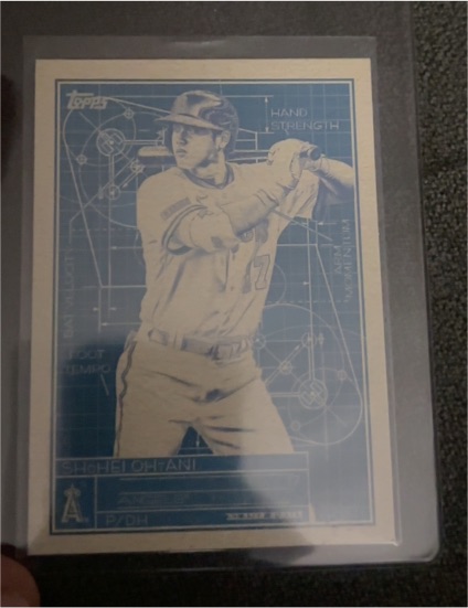2023 Topps Shohei Ohtani #P7DH Blueprint Parallel — front