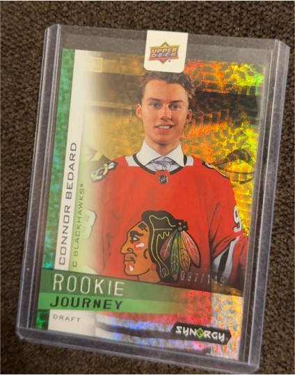 2023 Upper Deck Synergy #097 Conor Bedard Rookie Journey — front