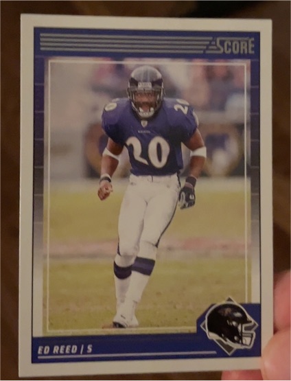 2002 Score #20 Ed Reed — front