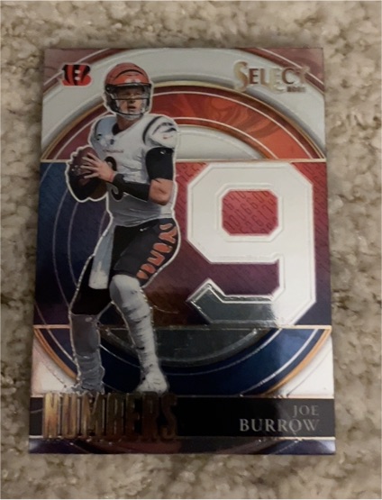 2021 Panini Select #9 Joe Burrow — front