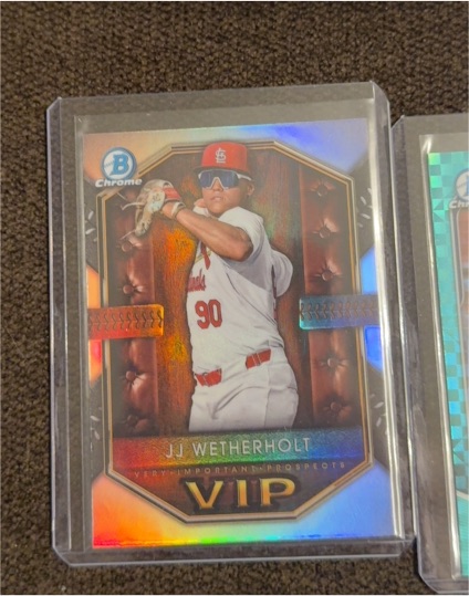 2022 Bowman Chrome Very Important Prospects VIP #VIP-JJW J.J. Wetherholt — front