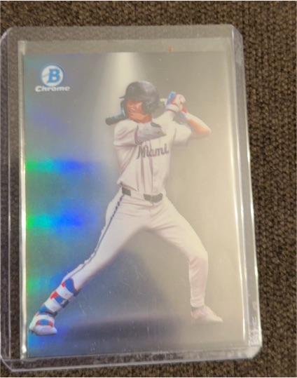2022 Bowman Chrome Miami Marlins Baseball Card — front