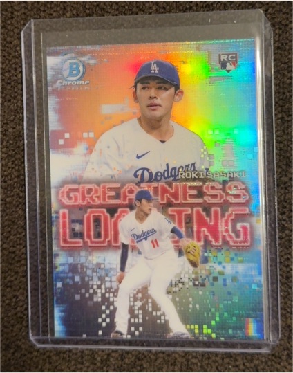 2021 Bowman Chrome #GLL-11 Roki Sasaki — front
