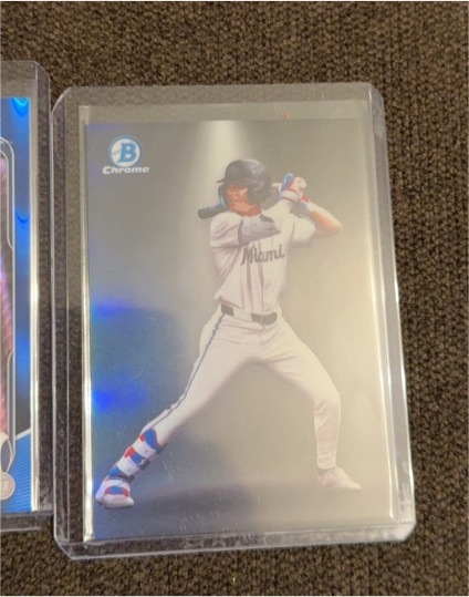 2023 Bowman Chrome Miami Baseball Card — front