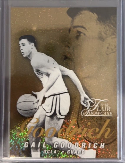 1991 Fleer Showcase #11-12 Gail Goodrich — front