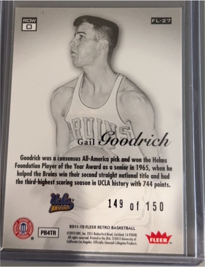 2011-12 Fleer Retro Basketball #FL-27 Gail Goodrich — front