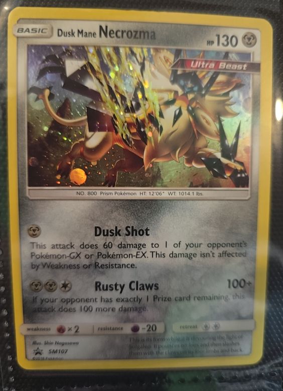2019 Pokémon SM107 Dusk Mane Necrozma — front