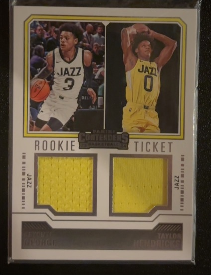2022 Panini Contenders Rookie Ticket #RT-TH-TH Tyrese Haliburton Taylor Hendricks — front