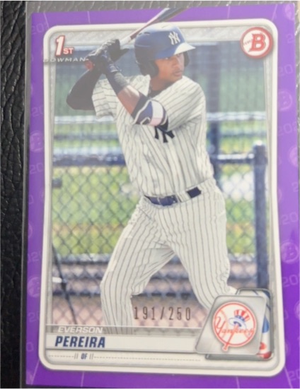 2020 Bowman #191 Everson Pereira — front