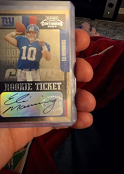 2004 Playoff Contenders Rookie Ticket Eli Manning — front