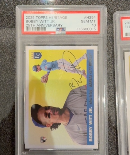 2025 Topps Heritage #H254 Bobby Witt Jr. — front