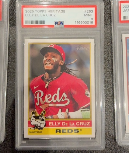 2025 Topps Heritage #263 Elly De La Cruz — front