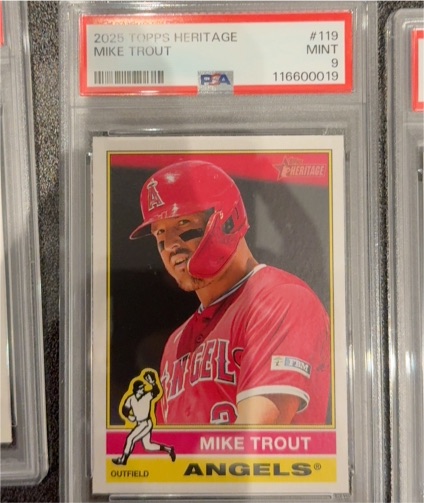 2025 Topps Heritage #119 Mike Trout — front