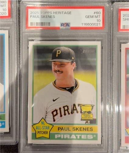 2025 Topps Heritage #60 Paul Skenes — front