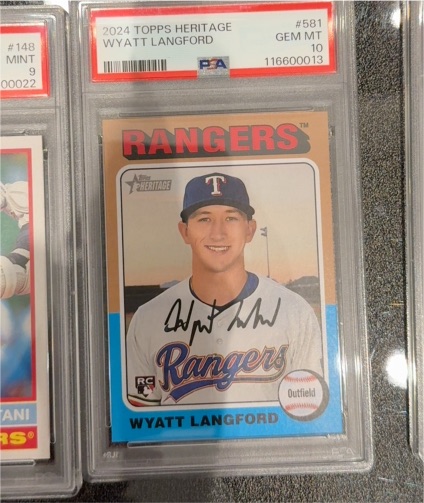 2024 Topps Heritage #581 Wyatt Langford — front