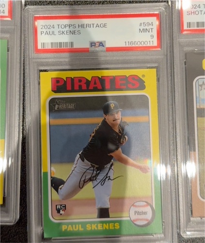 2024 Topps Heritage #594 Paul Skenes — front