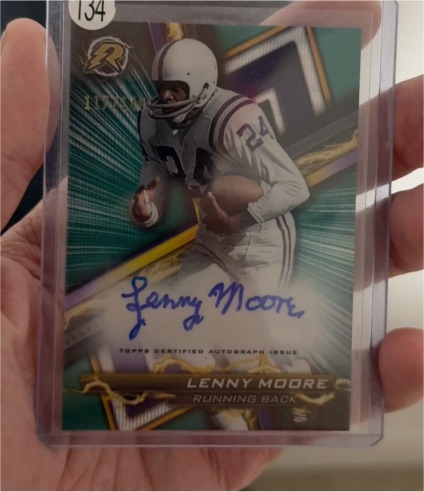 1991 Topps #134 Lenny Moore — front