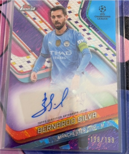 2022 Topps Finest #198 Bernardo Silva — front