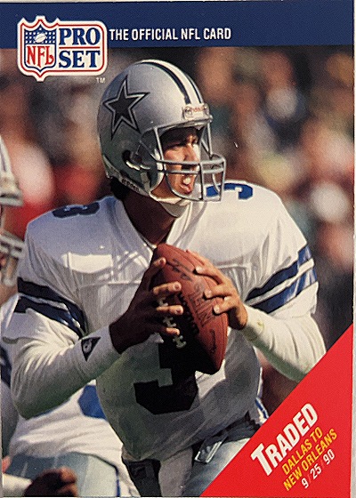 1990 Pro Set #9 Troy Aikman — front