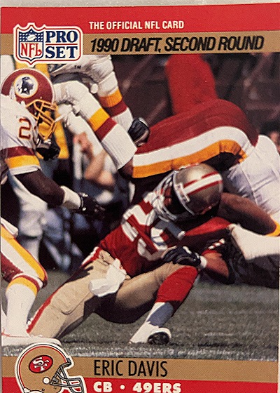 1990 Pro Set Eric Davis — front