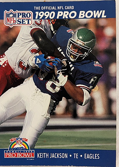 1990 Pro Set Pro Bowl Keith Jackson — front