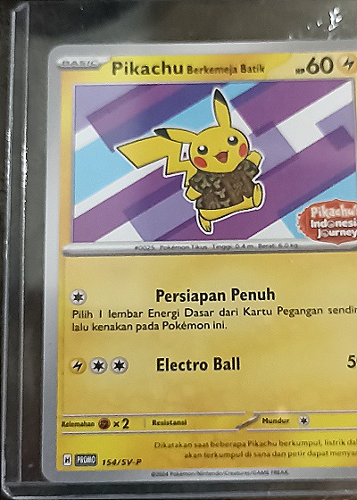 2023 Pokémon SV Promos #154/SV-P Pikachu Berkemaja Batik — front
