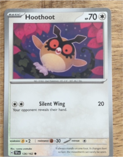 2021 Pokémon #186 Hoothoot — front