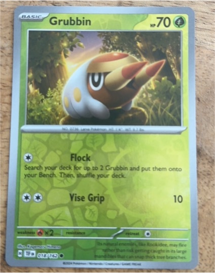 2020 Pokémon #018 Grubbin — front