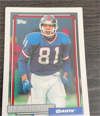 1991 Topps #81 Ed McCaffrey — front